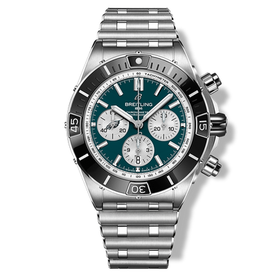 Breitling Super Chronomat B01 44 Philadelphia Eagles Stainless Steel Watch - Breitling product