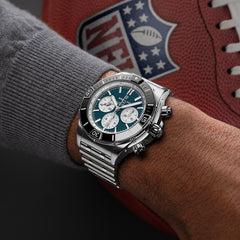 Breitling Super Chronomat B01 44 Philadelphia Eagles Stainless Steel Watch