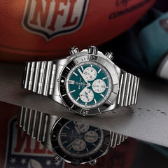 Breitling Super Chronomat B01 44 Philadelphia Eagles Stainless Steel Watch