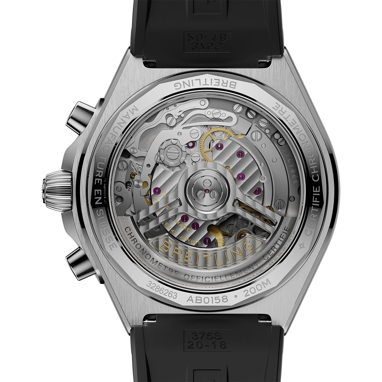 Breitling Chronomat B01 42 Rubber Strap - White Dial