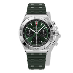 Breitling Chronomat B01 42 Rubber Strap - Green Dial