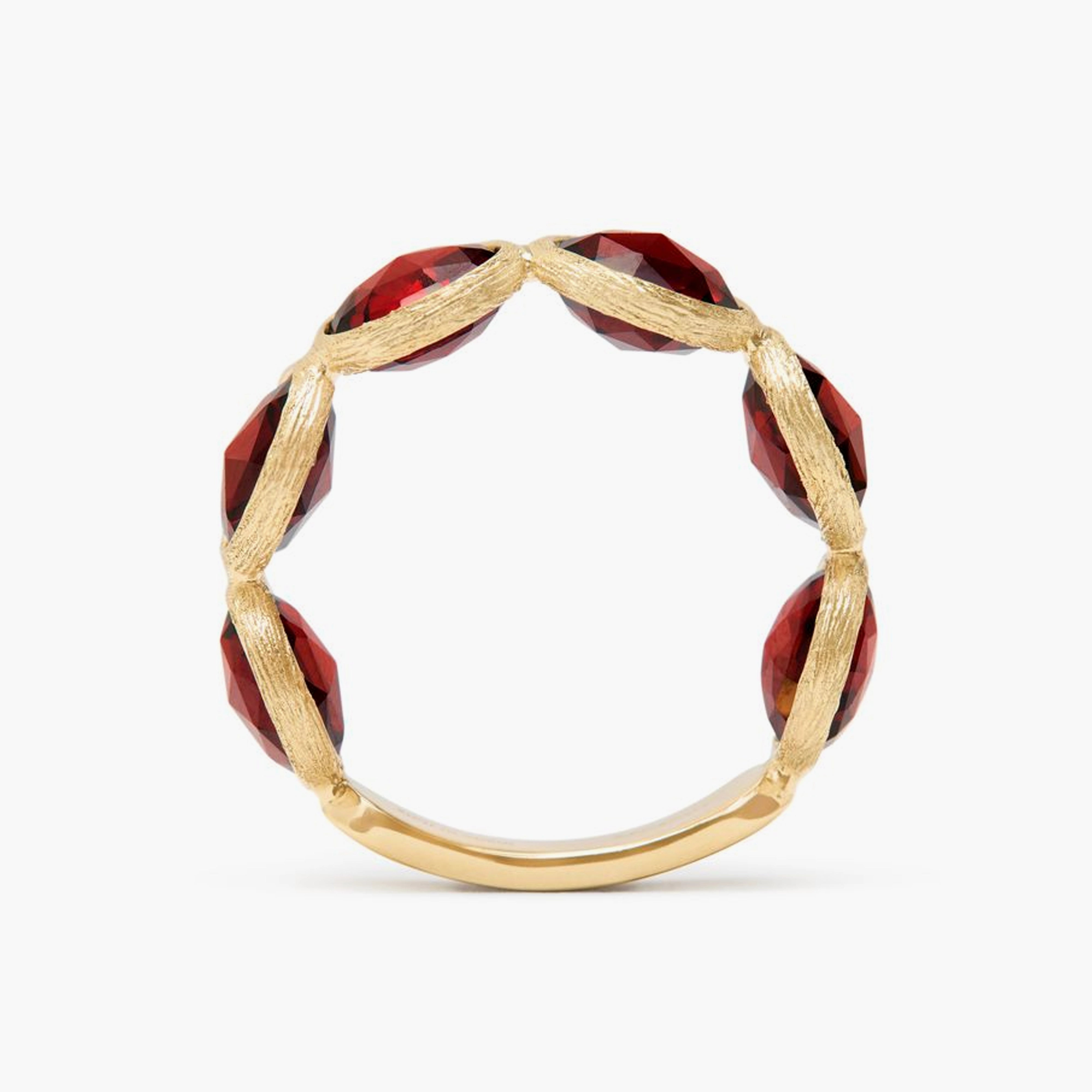 Marco Bicego Jaipur Color Five-Stone Red Garnet Band