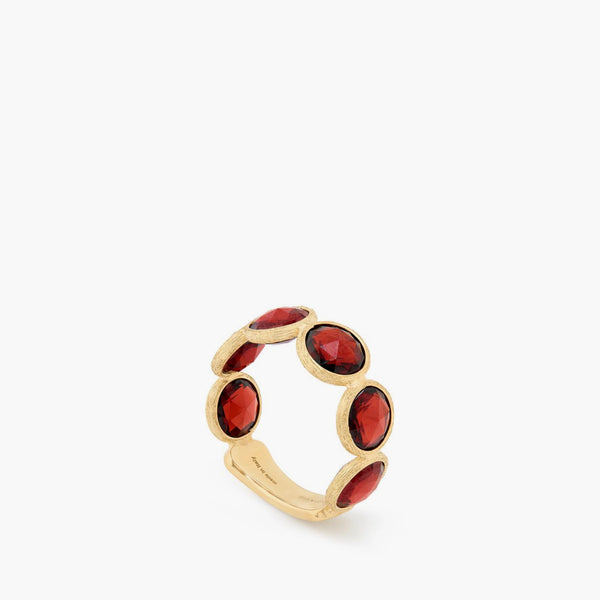 Marco Bicego Jaipur Color Five-Stone Red Garnet Band