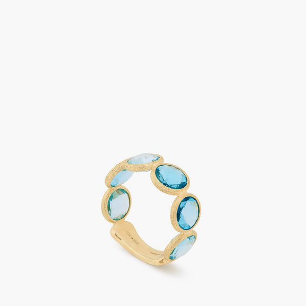 Marco Bicego Jaipur Color Five-Stone Blue Topaz Band