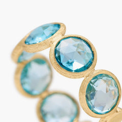 Marco Bicego Jaipur Color Five-Stone Blue Topaz Band