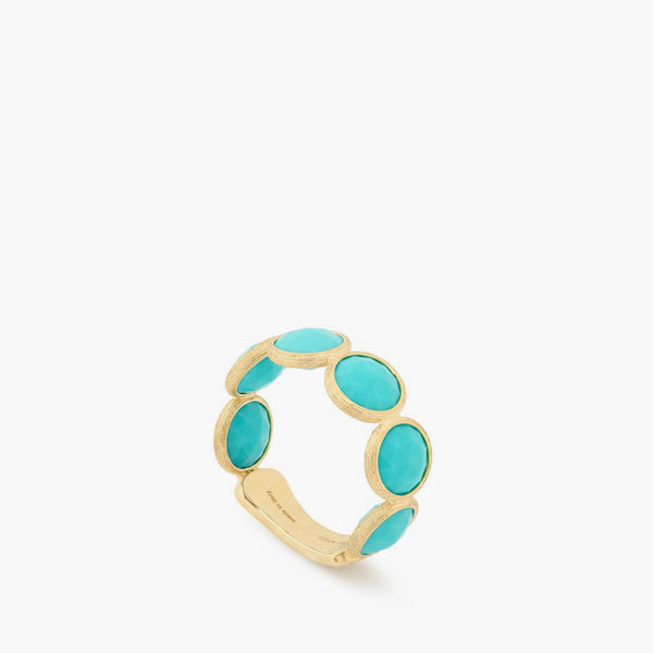 Marco Bicego Jaipur Color Five-Stone Turquoise Band