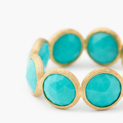 Marco Bicego Jaipur Color Five-Stone Turquoise Band