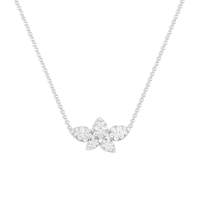 Floral Diamond Pendant Necklace - Private Label product