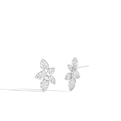 Floral Diamond Stud Earrings