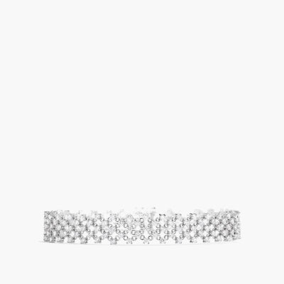 4.75 Carat Diamond Mesh Bracelet in 18K White Gold - Private Label product