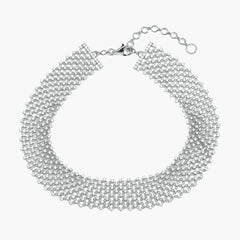 12 Carat Diamond Mesh Choker Necklace