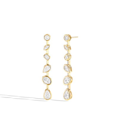 2 Carat Couture Duchess Fancy Shape Diamond Dangle Earrings - Private Label product