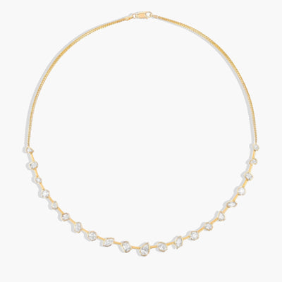 5 Carat Mixed Shape Diamond Bezel-Set Necklace - Private Label product