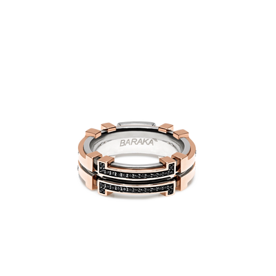 Baraka Explore Black Diamond Two Row Ring - Baraka product