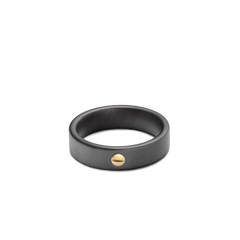Baraka Cyborg Ceramic Gold Screw Ring