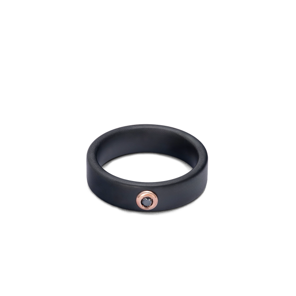 Baraka Cyborg Ceramic Black Diamond Ring