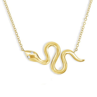 Diamond Snake Pendant Necklace - J.R.DUNN product