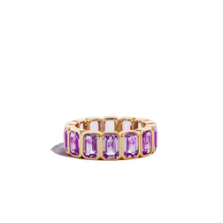 6 Carat Amethyst Eternity Ring