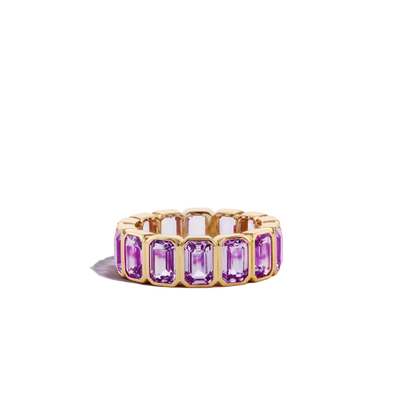 6 Carat Amethyst Eternity Ring - Private Label product