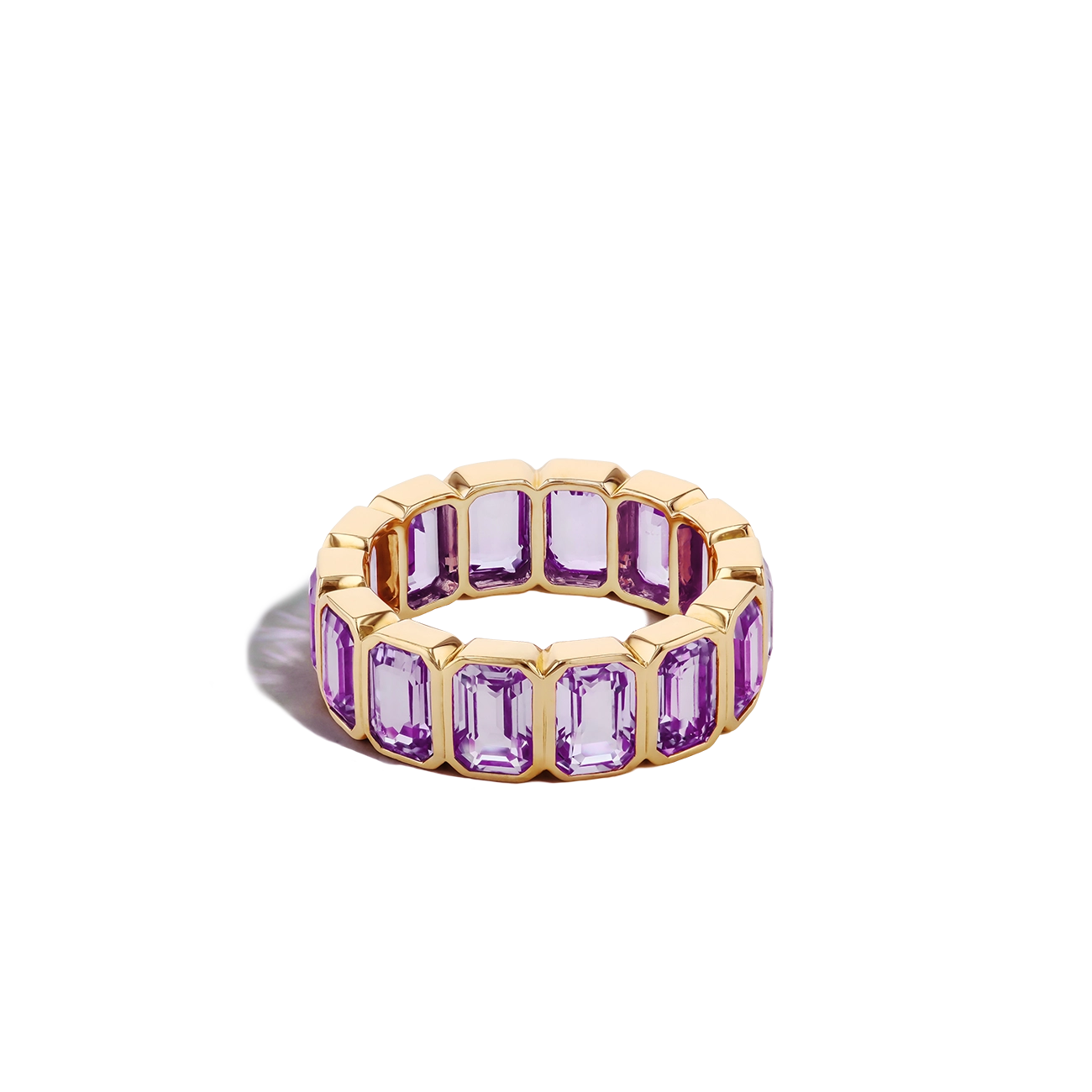 6 Carat Amethyst Eternity Ring