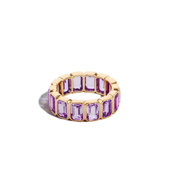 6 Carat Amethyst Eternity Ring