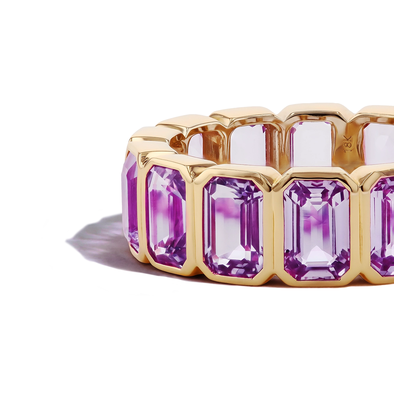 6 Carat Amethyst Eternity Ring