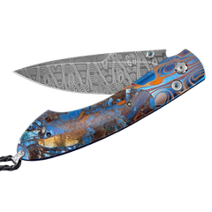 William Henry Blue Mosaic Spearpoint Pocket Knife