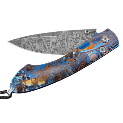 William Henry Blue Mosaic Spearpoint Pocket Knife - J.R.DUNN product