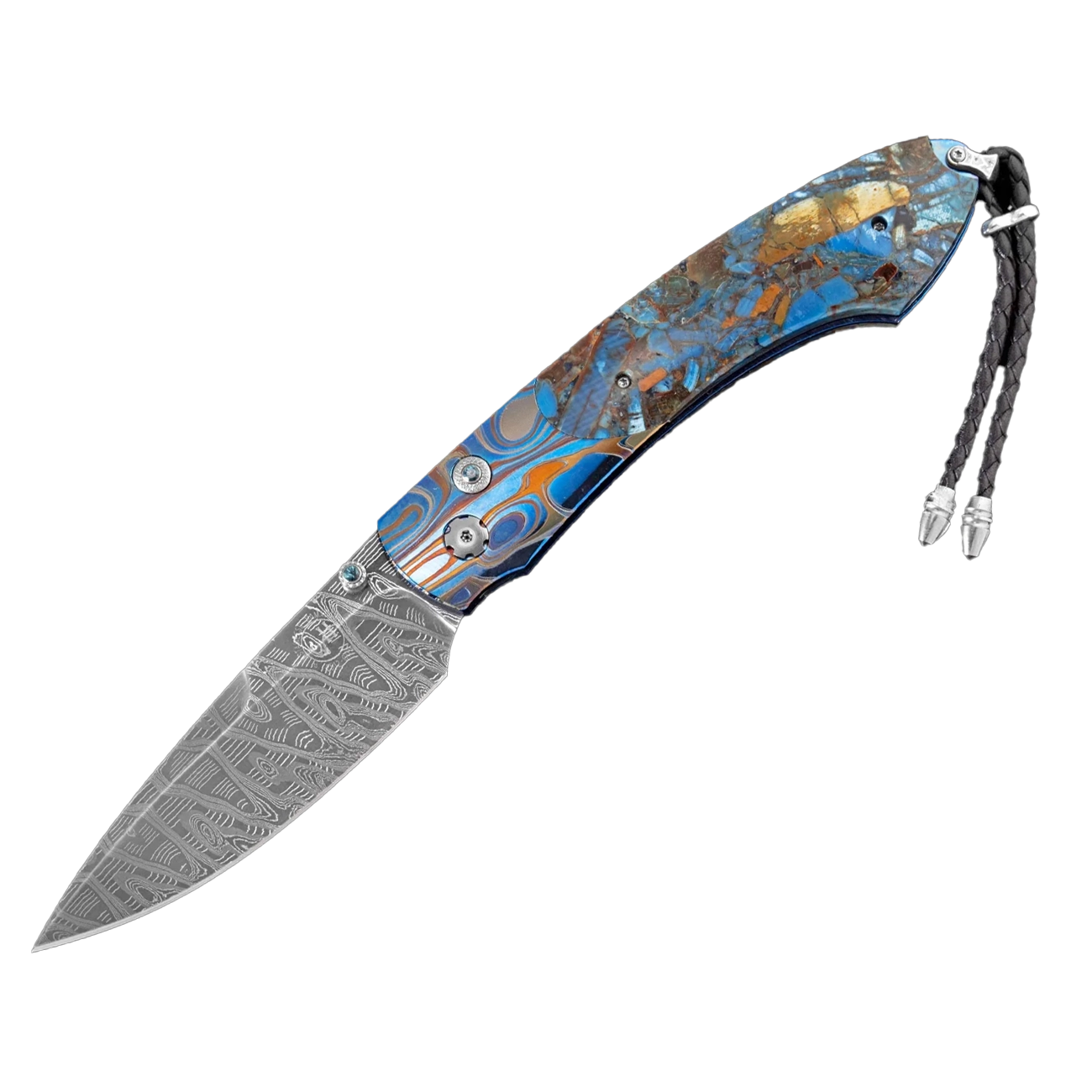 William Henry Blue Mosaic Spearpoint Pocket Knife