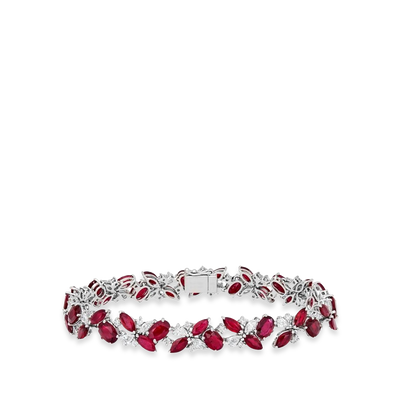 15 Carat Ruby and Diamond Fancy Shape Bracelet - Private Label product