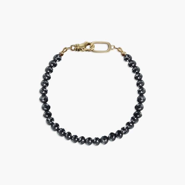 40 Carat Black Diamond 5mm Bead Bracelet