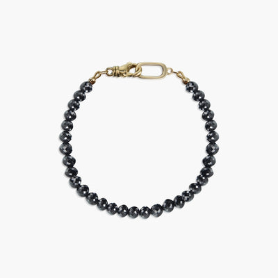 40 Carat Black Diamond 5mm Bead Bracelet - Private Label product