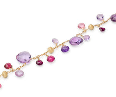 Marco Bicego Paradise Amethyst and Pink Tourmaline Bracelet