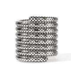 John Hardy Dot Seven Coil Silver Bracelet