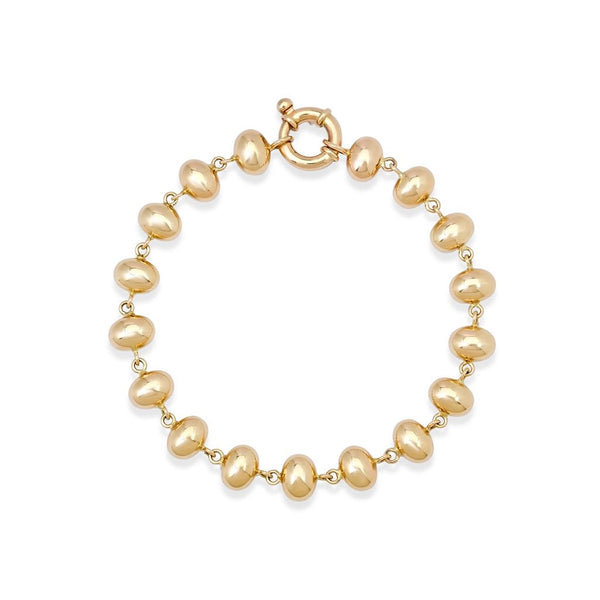Helena Rose Bubble Link Bracelet in 14K Yellow Gold – J.R.DUNN