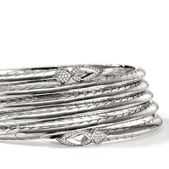 John Hardy Naga Multi Row Coil Bracelet