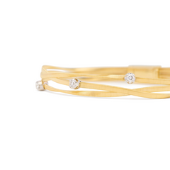 Marco Bicego Marrakech 3-Strand Diamond Station Bracelet