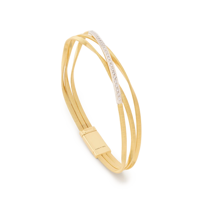 Marco Bicego Marrakech 3-Strand Diamond Coil Bracelet - Marco Bicego  product