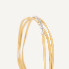 Marco Bicego Marrakech 3-Strand Diamond Coil Bracelet