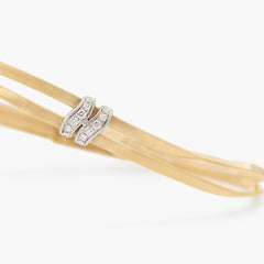 Marco Bicego Marrakech 2 Strand Diamond Rondel Bracelet