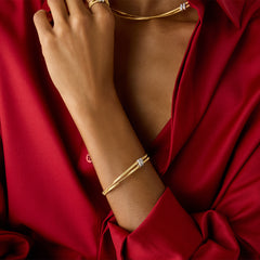 Marco Bicego Marrakech 2 Strand Diamond Rondel Bracelet
