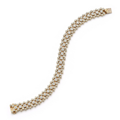 ONDYN Grand Chequer Diamond Tennis Bracelet