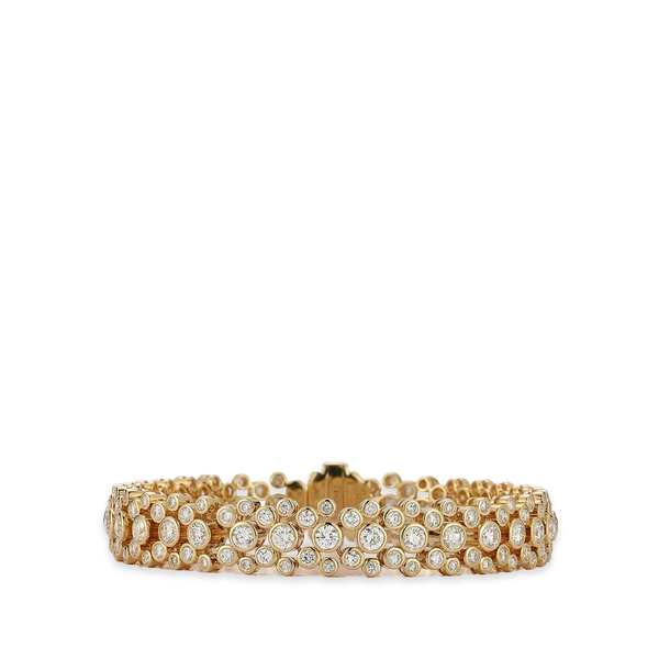 ONDYN Grand Chequer Diamond Tennis Bracelet
