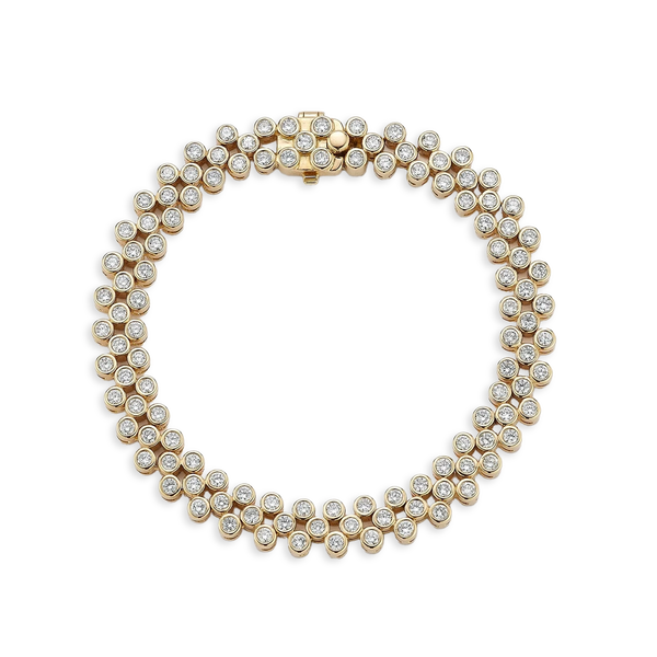 ONDYN Chequer Diamond Tennis Bracelet