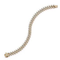 ONDYN Chequer Diamond Tennis Bracelet
