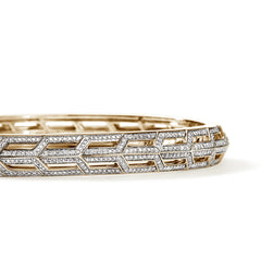 John Hardy Icon 50 Diamond Hinged Bangle