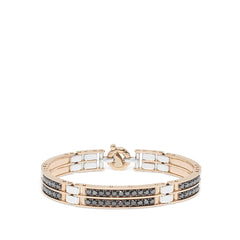 Barakà Black and White Diamond Station Bracelet