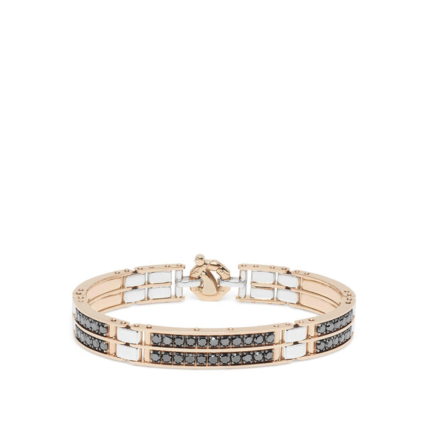 Barakà Black and White Diamond Station Bracelet