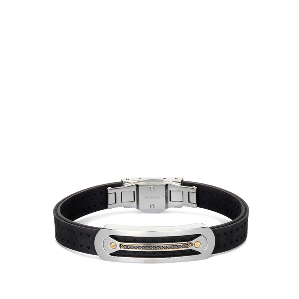 Barakà Vortex Black Diamond Rubber Bracelet
