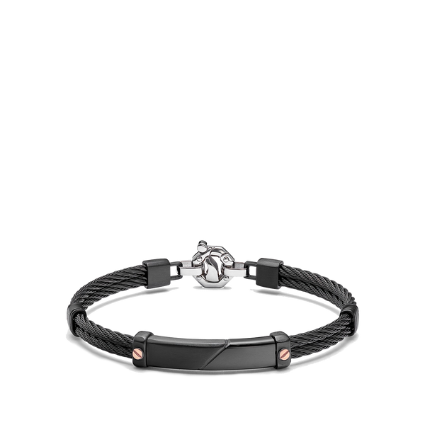 Baraka 316L Black Cable Station Bracelet